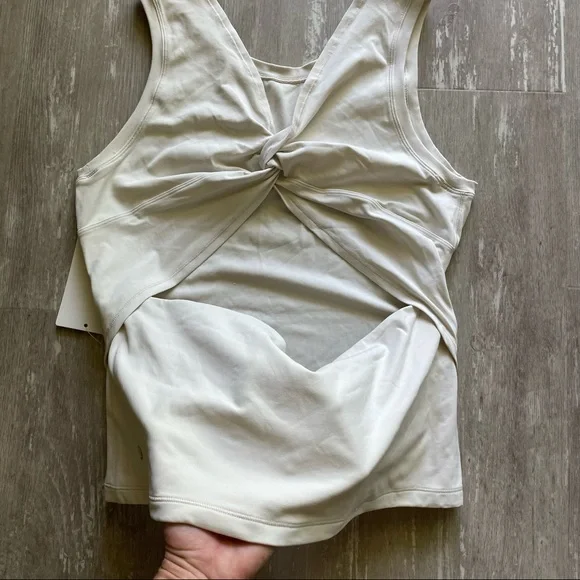 Lululemon Nulu Back-Twist Yoga Tank Top - White Opal - Picture 6 of 6